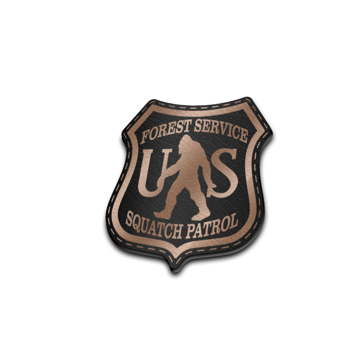 Sasquatch Patrol - American Bison Design Co. - forest, funny, Iron, Leather, On, Patch, patrol, Pre made, Premade, sas, sasquatch, squatch