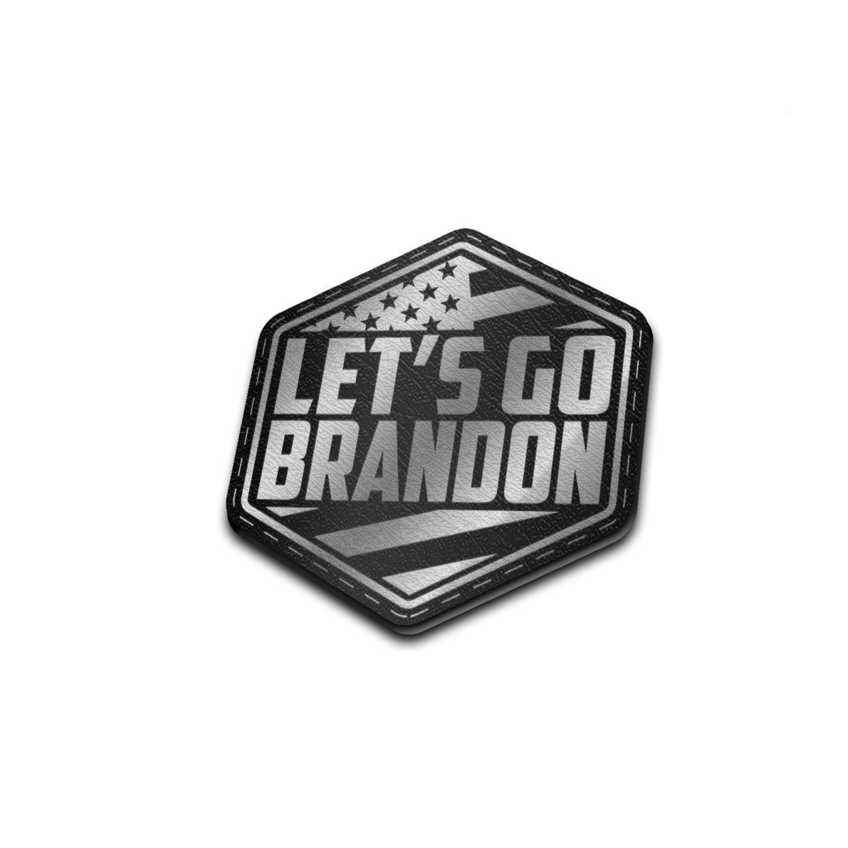 Let's Go Brandon - American Bison Design Co. - america, american, brandon, flag, Iron, Leather, On, Patch, Patriotic, Pre made, Premade, USA