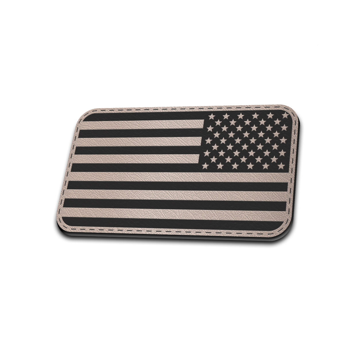USA Left - American Bison Design Co. - america, flag, Iron, Leather, On, Patch, Patriotic, Pre made, Premade, USA