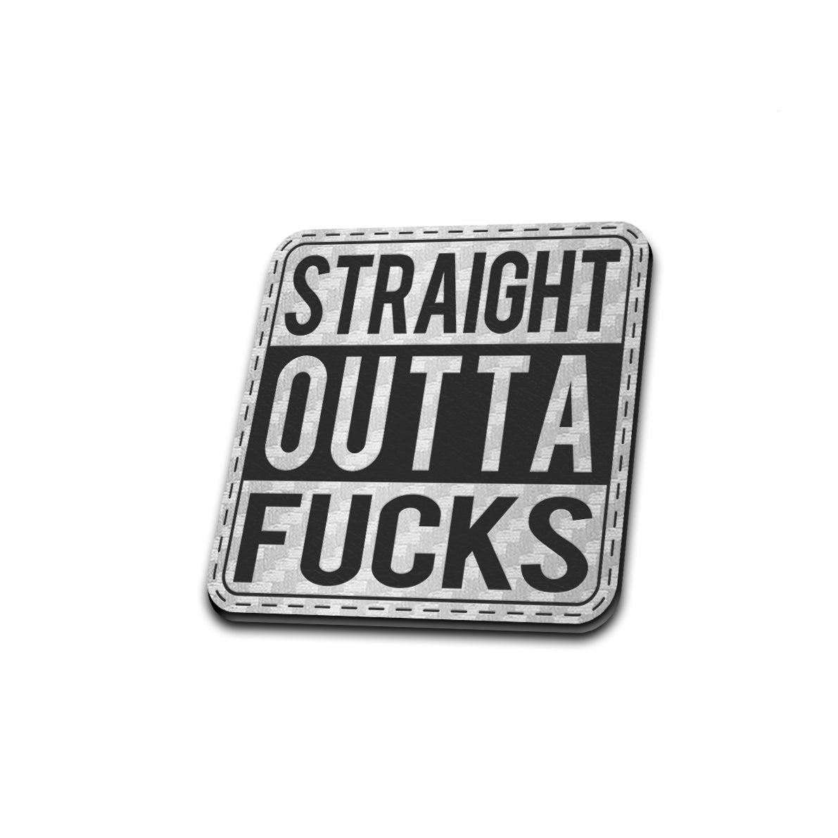 Straight Outta F***s - American Bison Design Co. - funny, Iron, Leather, On, outta, Patch, Pre made, Premade, straight