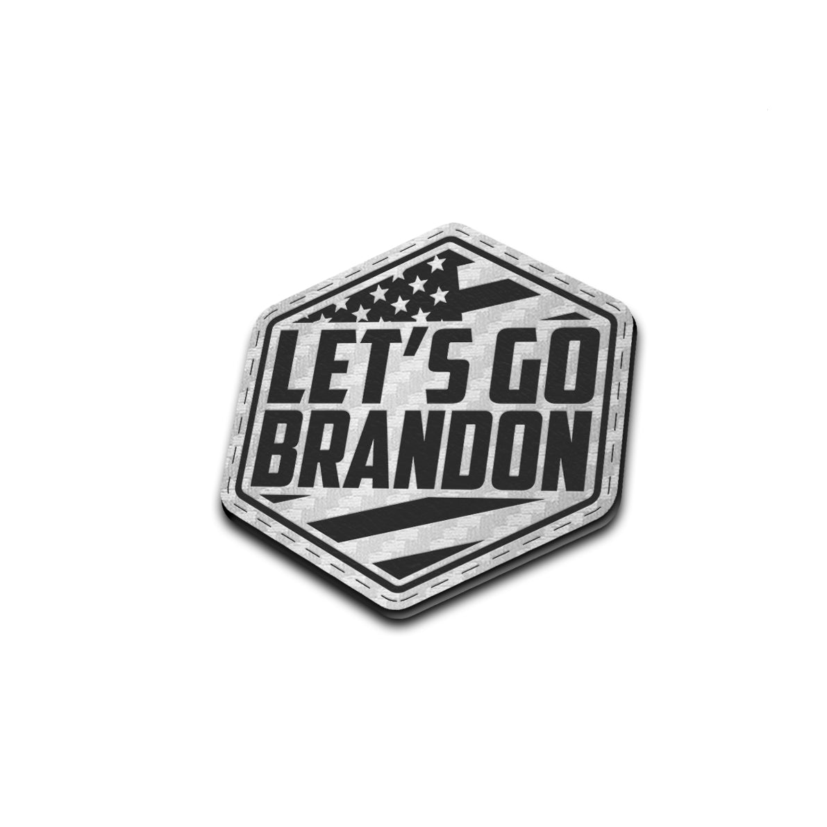 Let's Go Brandon - American Bison Design Co. - america, american, brandon, flag, Iron, Leather, On, Patch, Patriotic, Pre made, Premade, USA