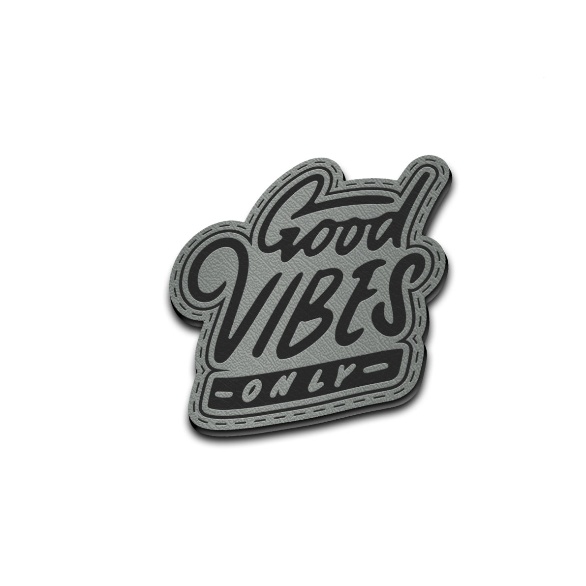 Good Vibes Only - American Bison Design Co. - funny, good, Iron, Leather, On, Patch, patrol, Pre made, Premade, vibes