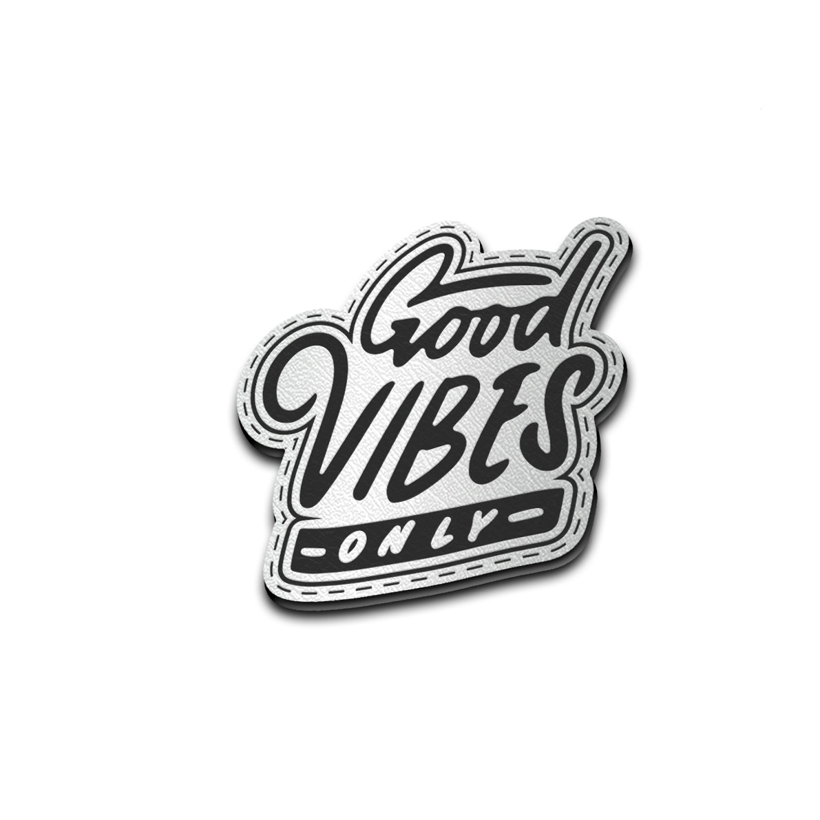 Good Vibes Only - American Bison Design Co. - funny, good, Iron, Leather, On, Patch, patrol, Pre made, Premade, vibes