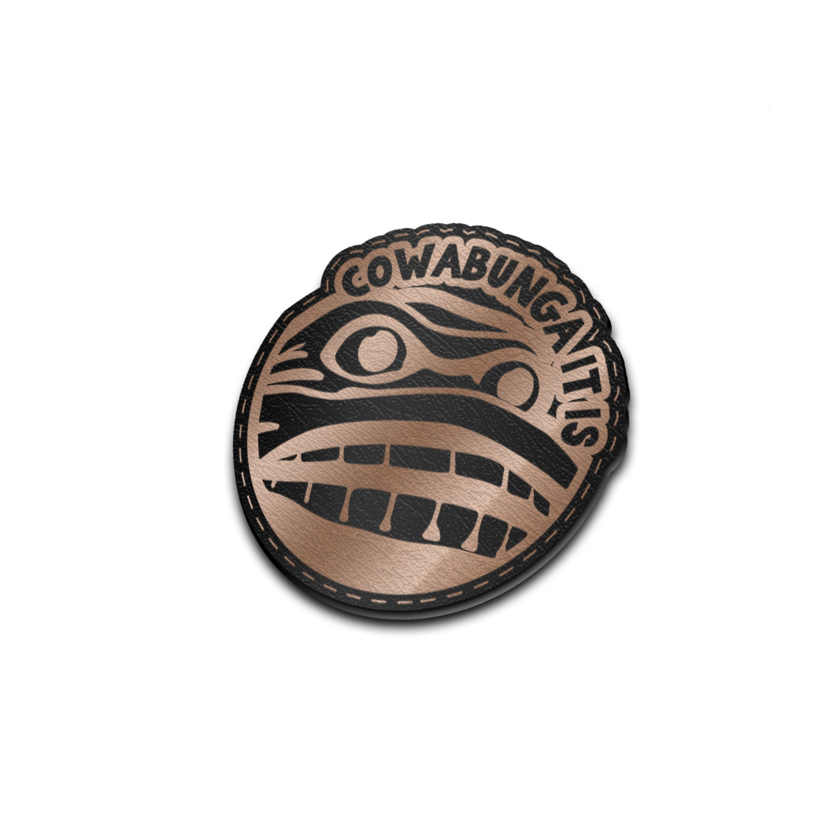 Cowabunga It Is - American Bison Design Co. - cowabunga, funny, Iron, Leather, On, Patch, Pre made, Premade, tmnt, turtle