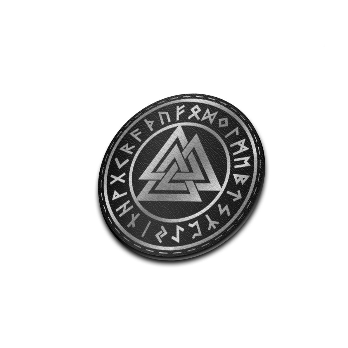 Odins Valknut - American Bison Design Co. - Iron, knot, Leather, odin, On, Patch, Pre made, Premade, valknut, viking