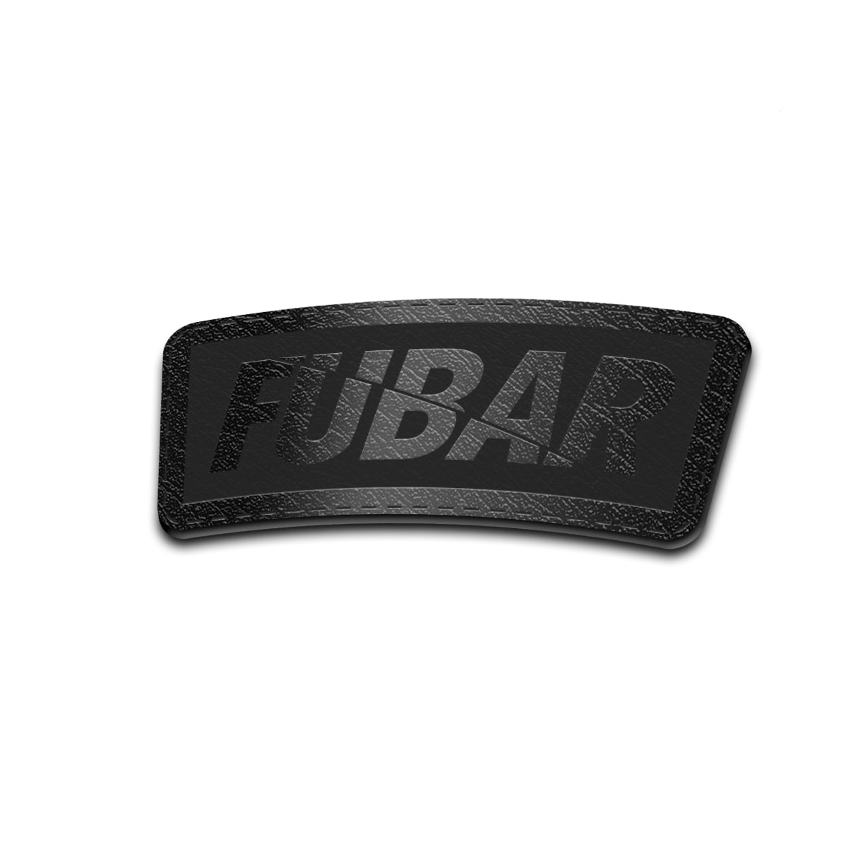 FUBAR - American Bison Design Co. - fubar, fucked up, Iron, Leather, On, Patch, Pre made, Premade