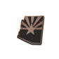 AZ State - American Bison Design Co. - arizona, Iron, Leather, On, Patch, Pre made, Premade, state