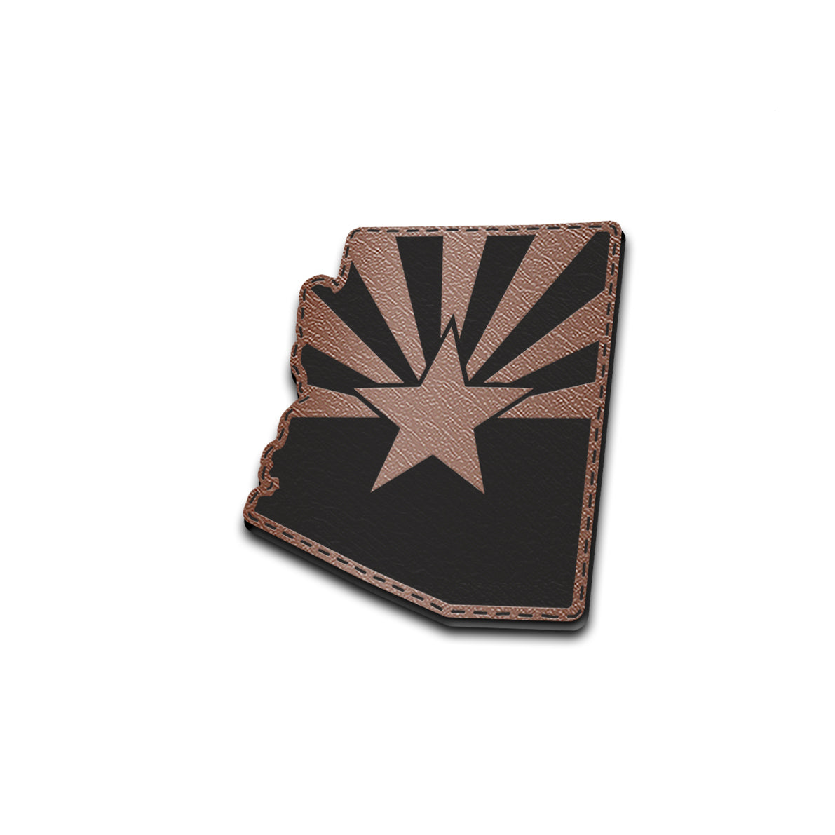 AZ State - American Bison Design Co. - arizona, Iron, Leather, On, Patch, Pre made, Premade, state