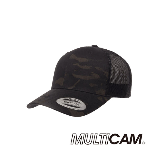 DCURV // Beowulf - American Bison Design Co. - Black, Camo, Classic, Curved, Custom, Hat, Leather, Mesh, Patch, Snap, Trucker, Yupoong