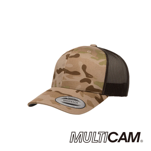 DCURV // Jackal - American Bison Design Co. - Black, Camo, Classic, Curved, Custom, Hat, Leather, Mesh, Patch, Snap, Trucker, Yupoong