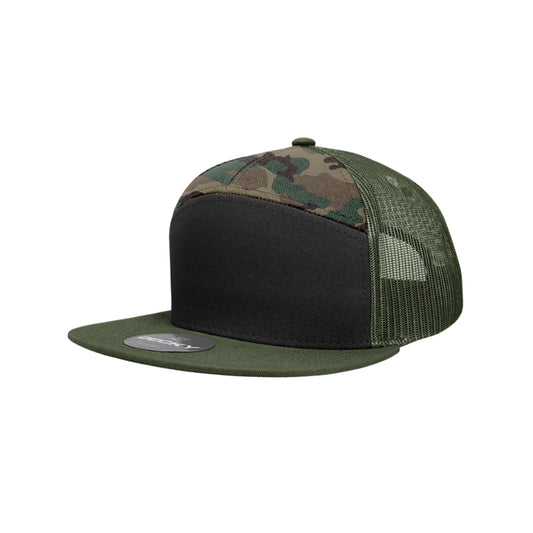 DSEVN // Brigade - American Bison Design Co. - 7 panel, Black, Camo, camouflage, Custom, Decky, green, Hat, hunting, Leather, Mesh, Patch, Snap, Trucker