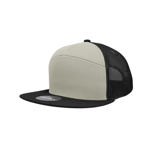 DSEVN // Loden - American Bison Design Co. - 7 panel, Black, Custom, Decky, Hat, Leather, loden, Mesh, Patch, Snap, tan, Trucker