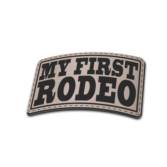 My First Rodeo - American Bison Design Co. - first, Iron, Leather, On, Patch, Pre made, Premade, rodeo