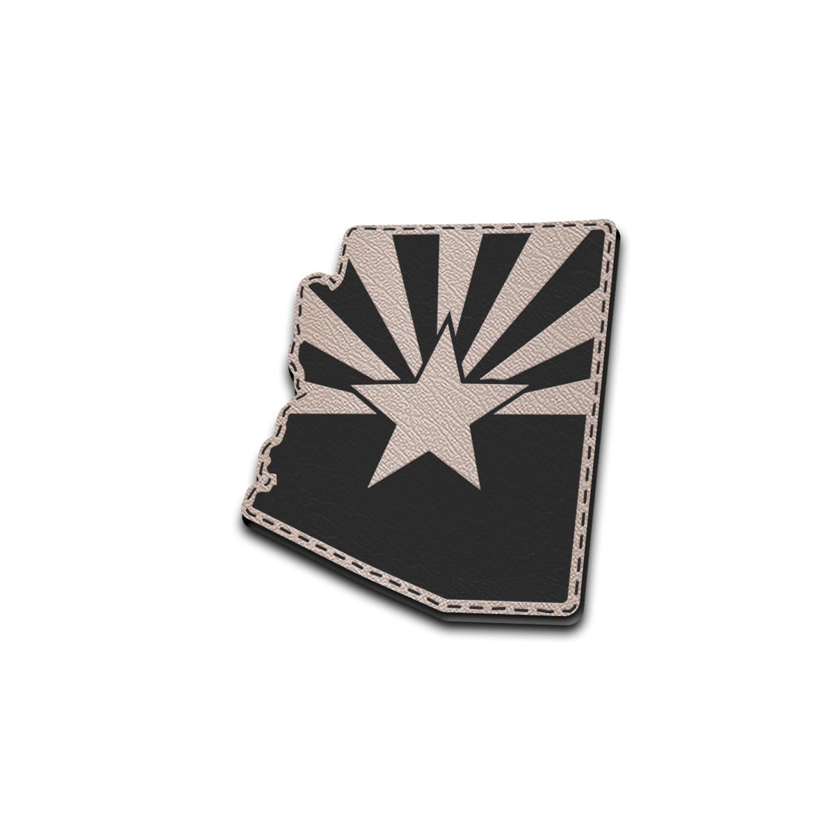 AZ State - American Bison Design Co. - arizona, Iron, Leather, On, Patch, Pre made, Premade, state