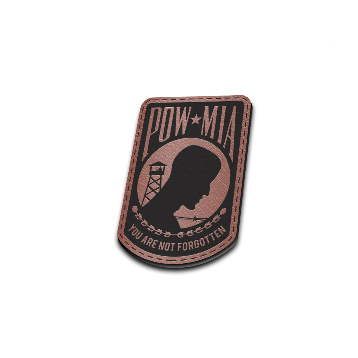 POW-MIA - American Bison Design Co. - Iron, Leather, mia, military, On, Patch, pow, powmia, Pre made, Premade