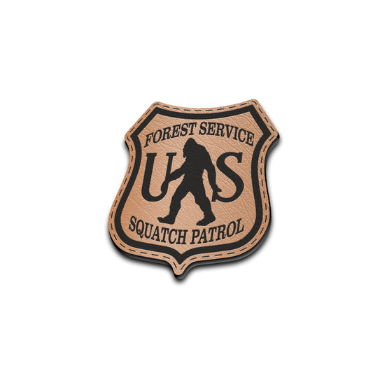 Sasquatch Patrol - American Bison Design Co. - forest, funny, Iron, Leather, On, Patch, patrol, Pre made, Premade, sas, sasquatch, squatch