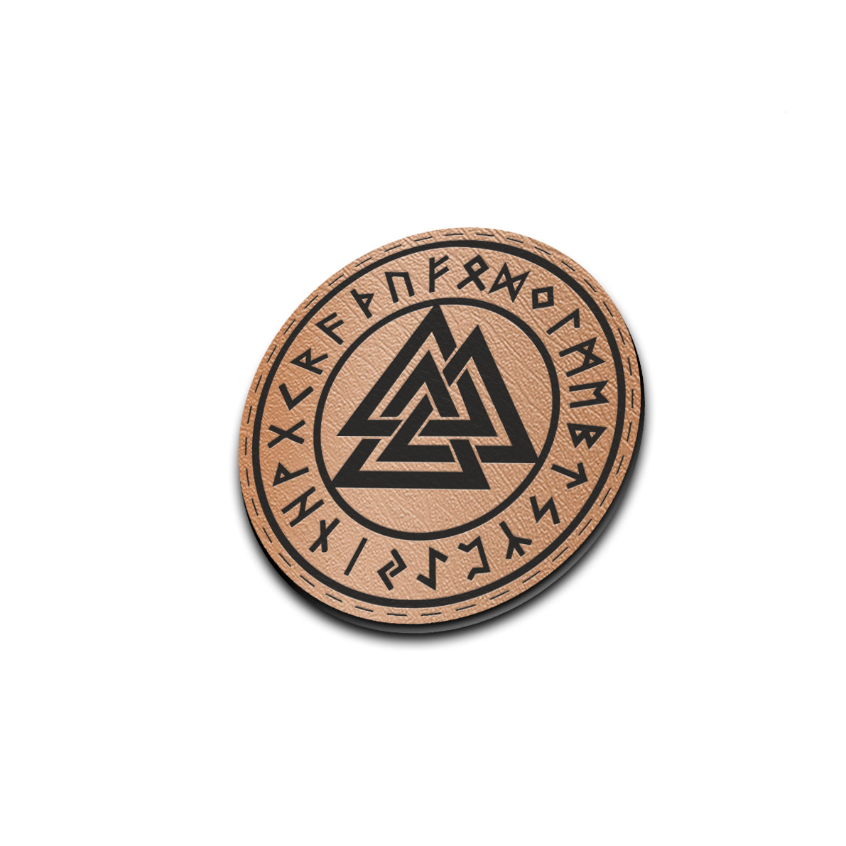 Odins Valknut - American Bison Design Co. - Iron, knot, Leather, odin, On, Patch, Pre made, Premade, valknut, viking