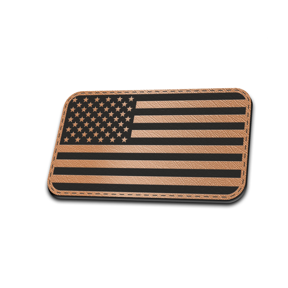 USA Right - American Bison Design Co. - america, flag, Iron, Leather, On, Patch, Patriotic, Pre made, Premade, USA