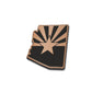 AZ State - American Bison Design Co. - arizona, Iron, Leather, On, Patch, Pre made, Premade, state