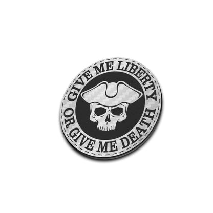 Liberty or Death - American Bison Design Co. - death, Iron, Leather, liberty, On, Patch, Patriotic, Pre made, Premade