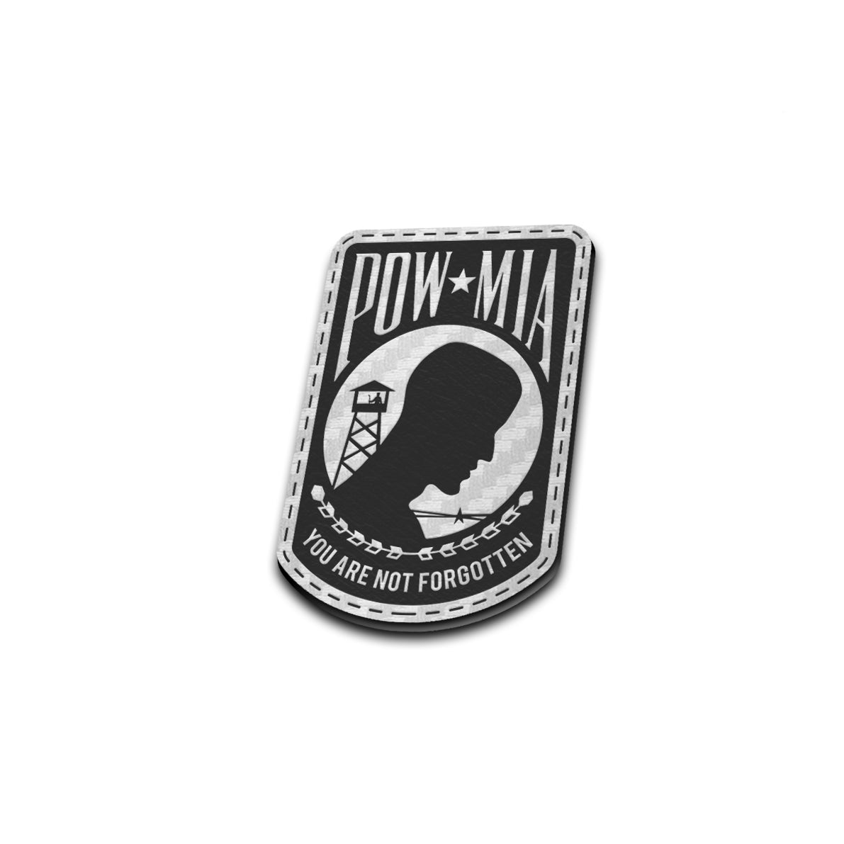 POW-MIA - American Bison Design Co. - Iron, Leather, mia, military, On, Patch, pow, powmia, Pre made, Premade