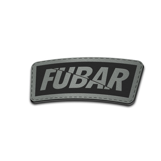 FUBAR - American Bison Design Co. - fubar, fucked up, Iron, Leather, On, Patch, Pre made, Premade