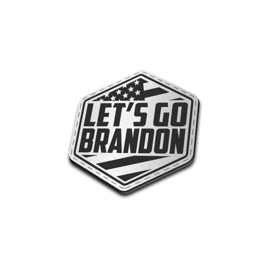 Let's Go Brandon - American Bison Design Co. - america, american, brandon, flag, Iron, Leather, On, Patch, Patriotic, Pre made, Premade, USA