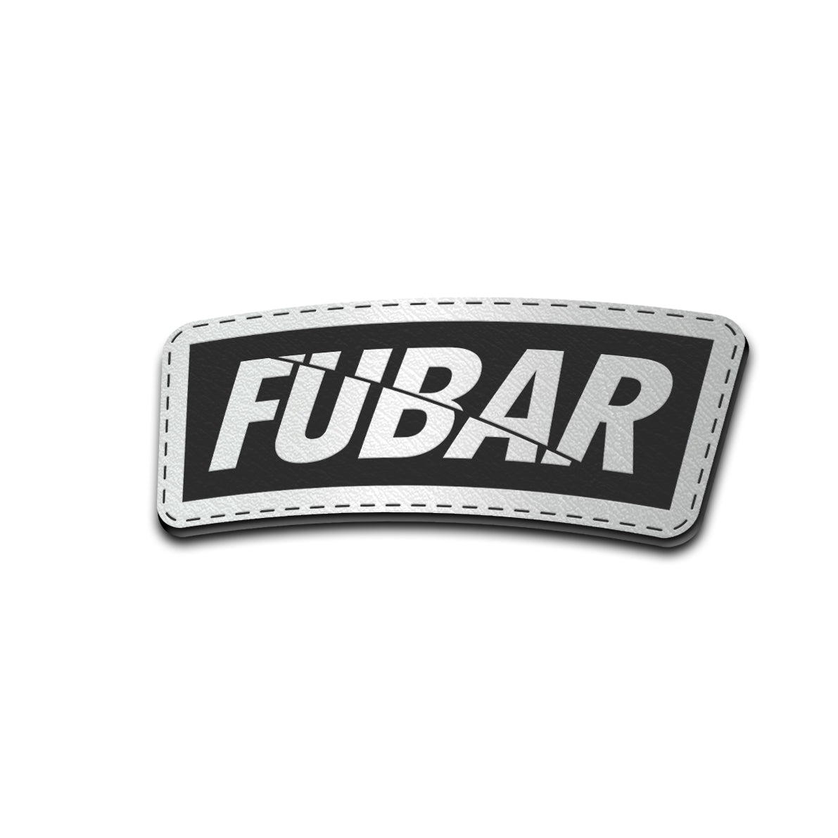 FUBAR - American Bison Design Co. - fubar, fucked up, Iron, Leather, On, Patch, Pre made, Premade