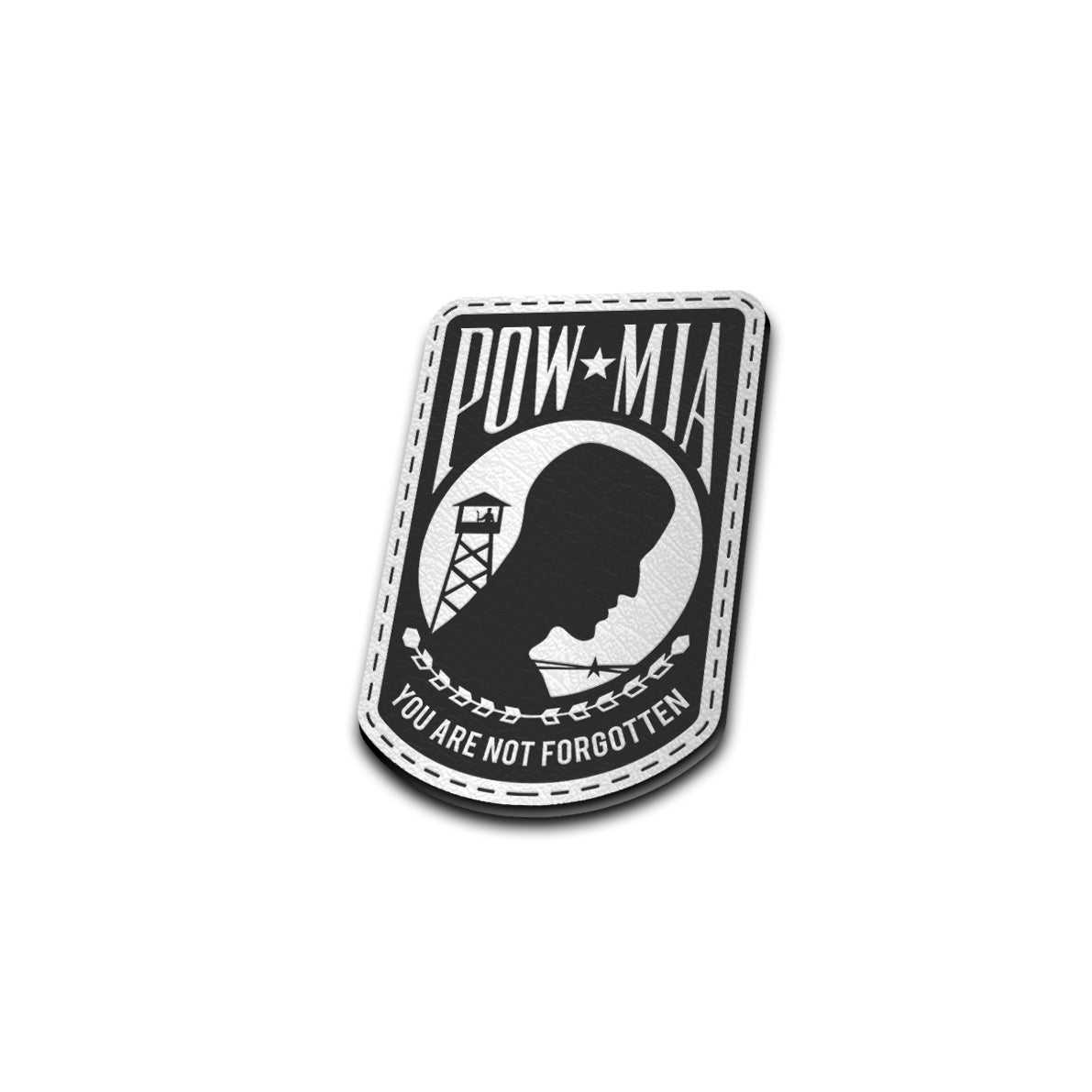 POW-MIA - American Bison Design Co. - Iron, Leather, mia, military, On, Patch, pow, powmia, Pre made, Premade