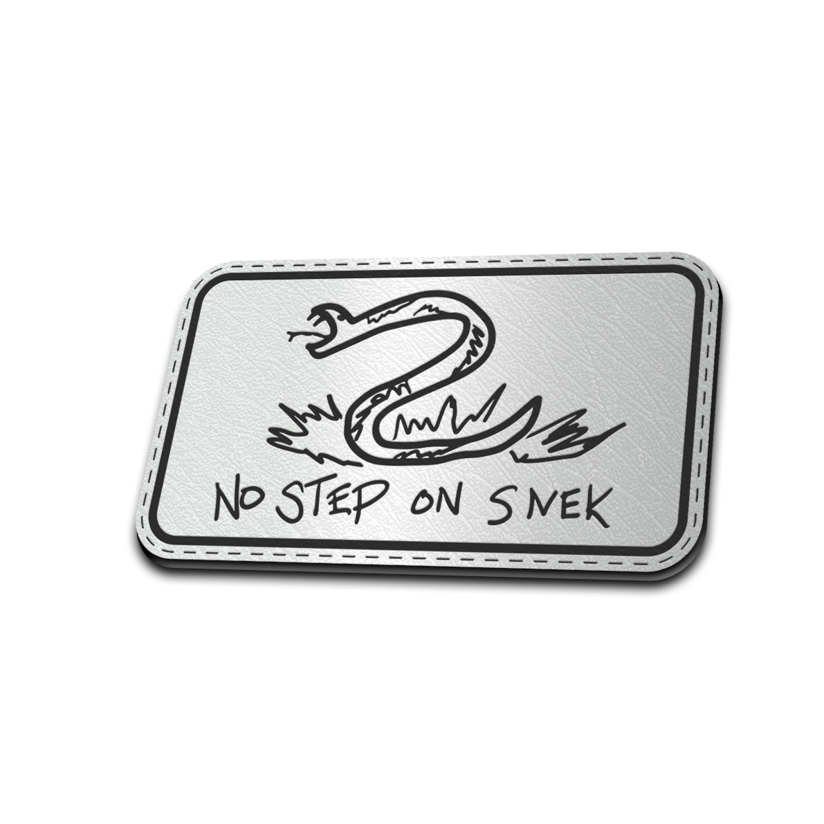 No Step On Snek - American Bison Design Co. - dtom, flag, gadsden, Iron, Leather, On, Patch, Patriotic, Pre made, Premade, snek