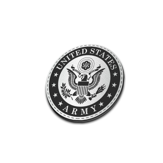 US Army - American Bison Design Co. - army, Iron, Leather, military, On, Patch, Pre made, Premade, USA, veteran