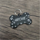 ★ TAGS // Bone - American Bison Design Co. - aluminum, anodized, black, Custom, dog, engraving, lace, metal, neck, tag